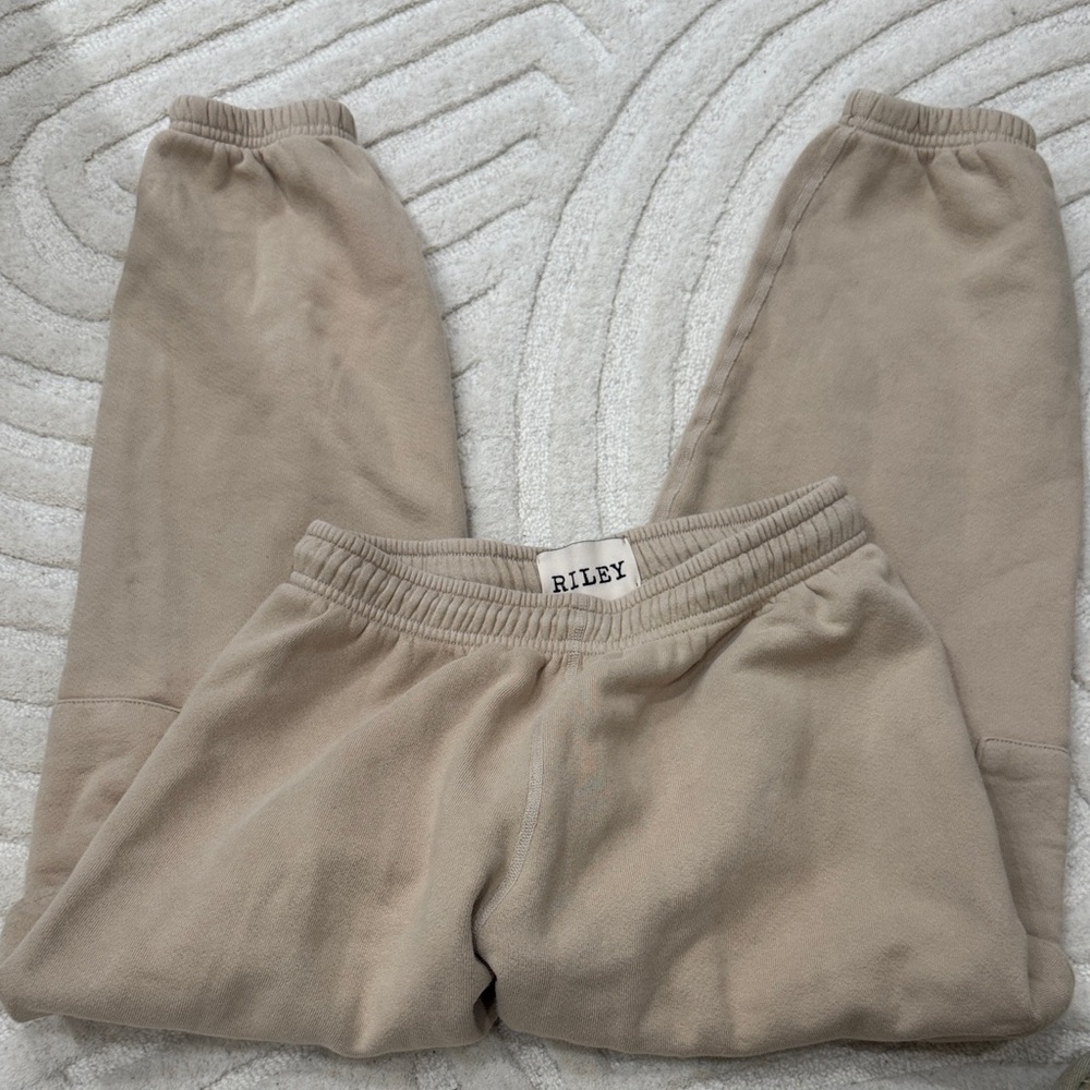 Beige Jogger Pants